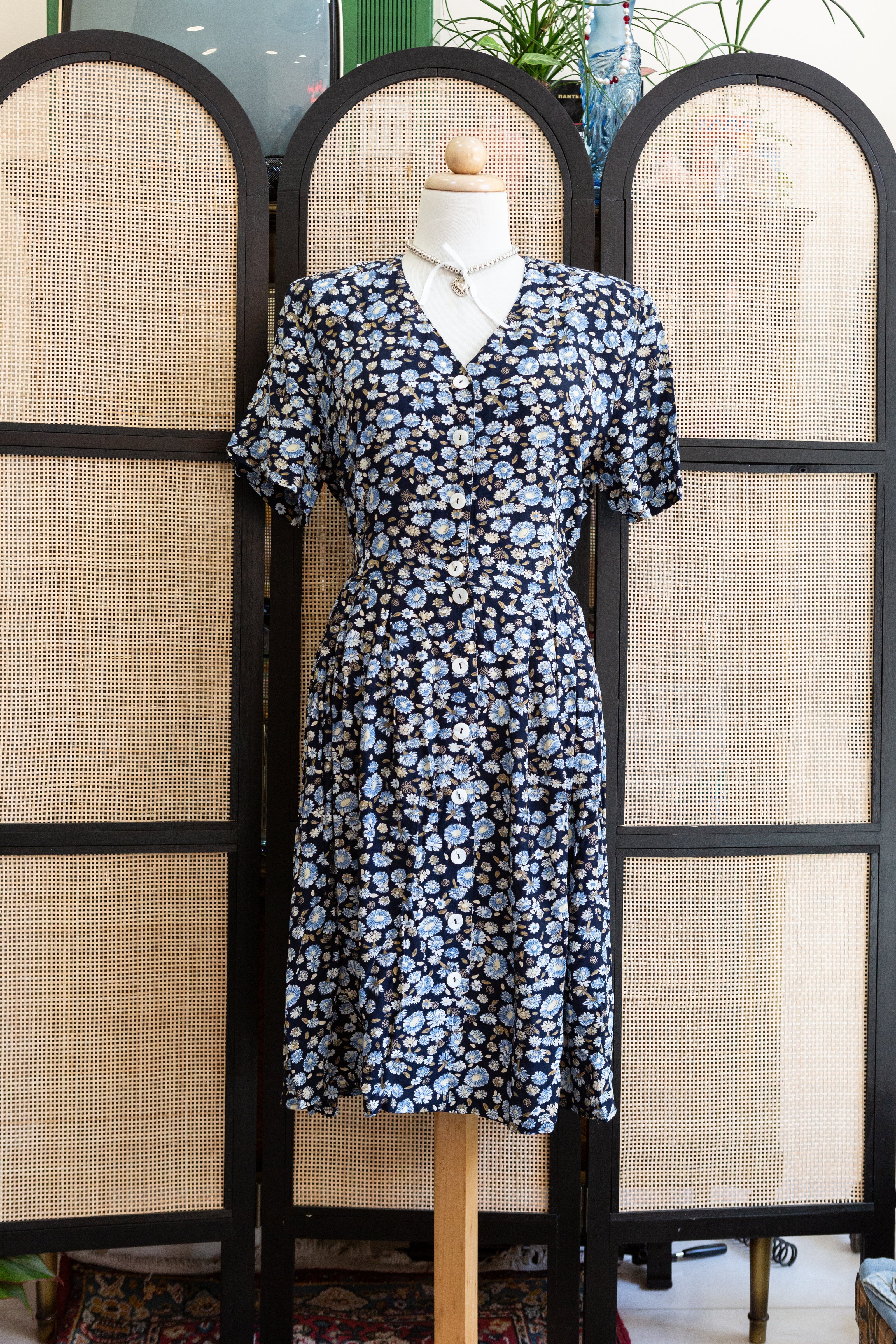 Beautiful floral button up dress