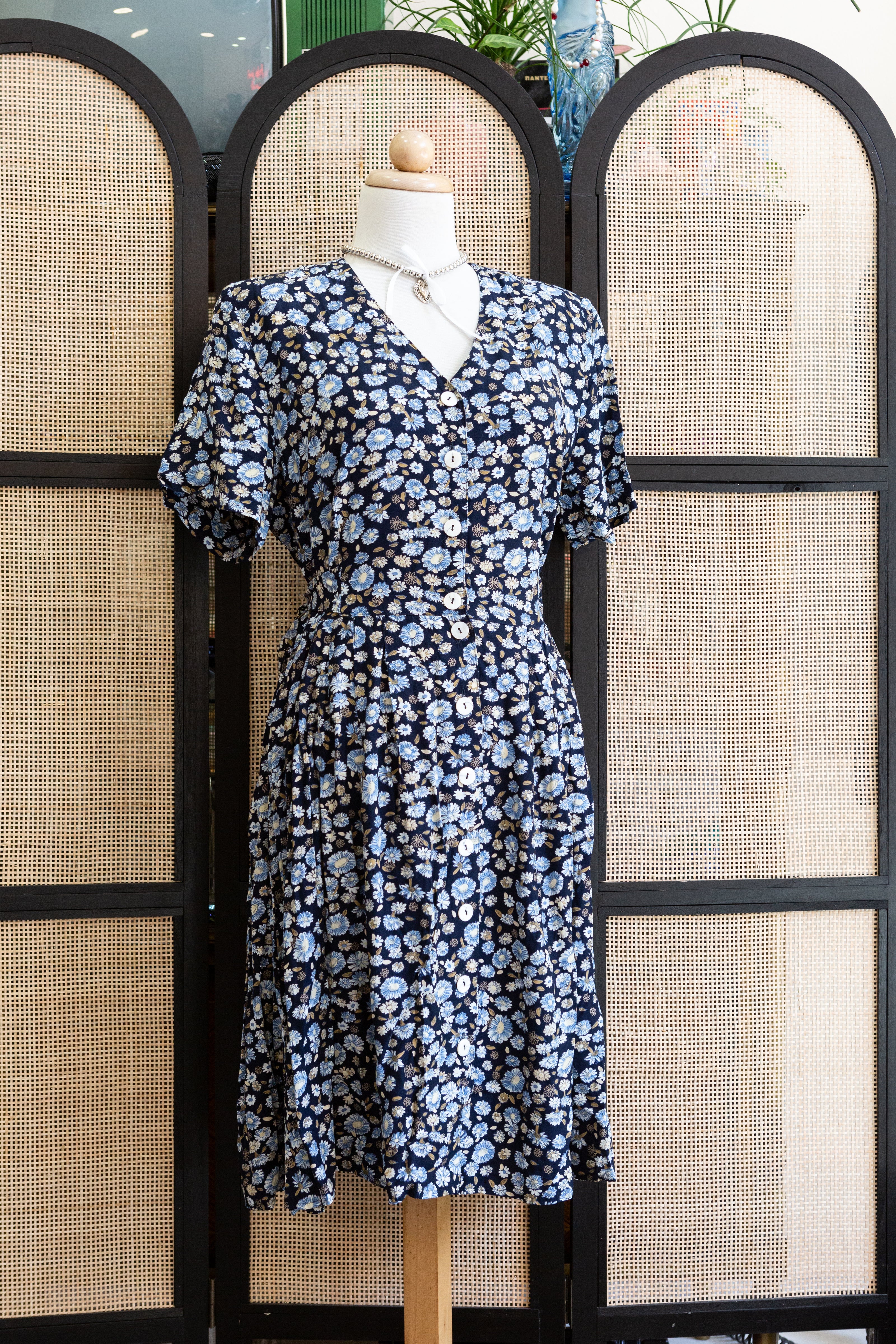 Beautiful floral button up dress