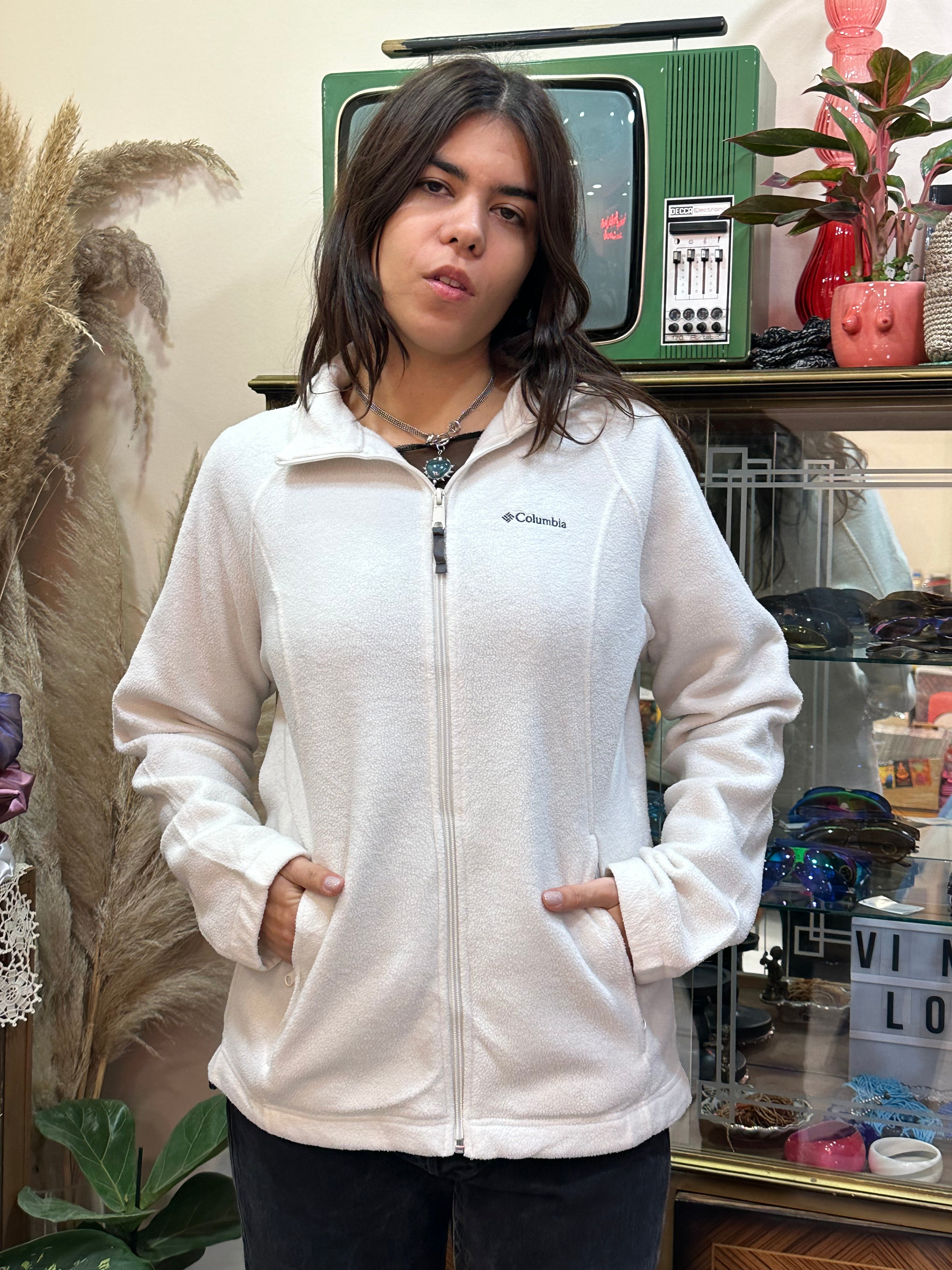 Columbia white fleece