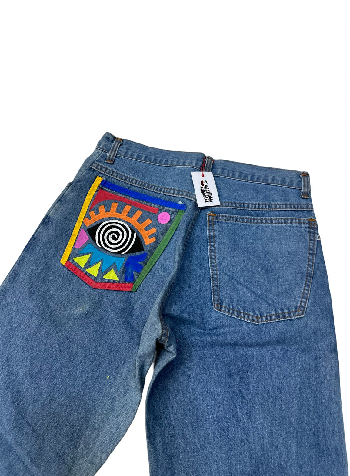 Hand painted jeans