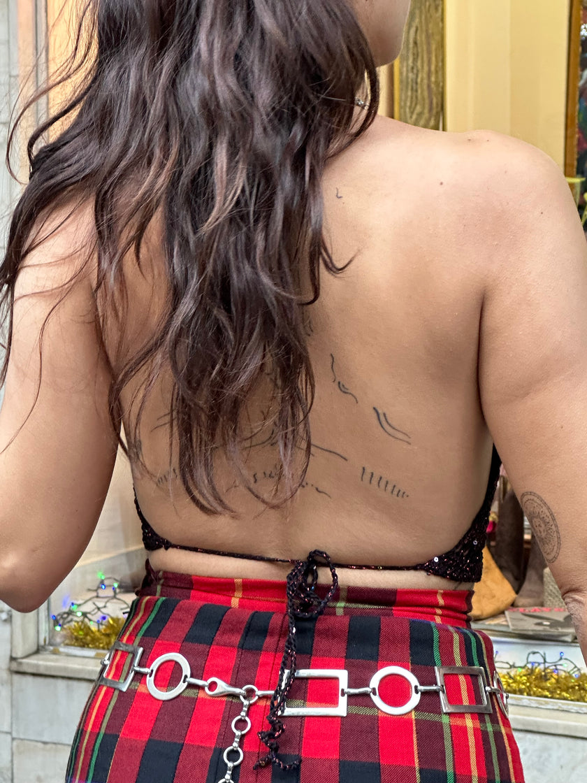 Stunning handmade crochet “Roxanne” top