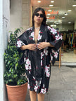 Vintage floral yukata robe