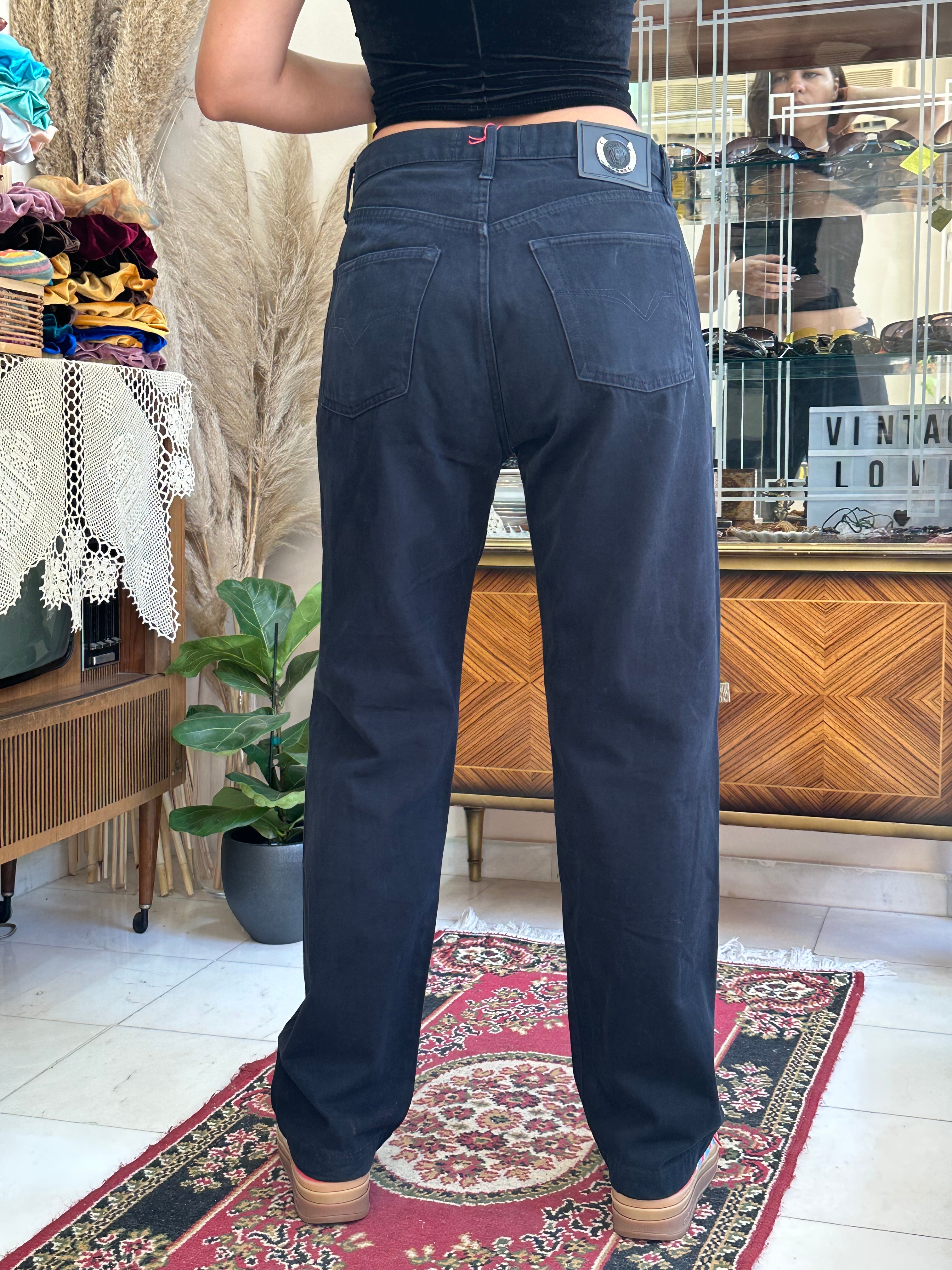 Versace black jeans W34