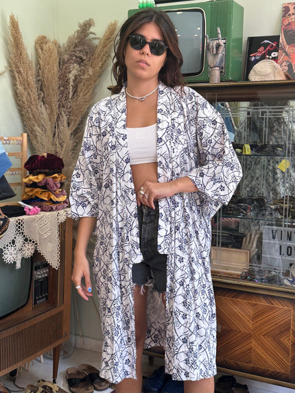 Stunning cotton yukata robe