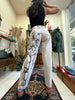 Vintage high waisted hand painted jeans