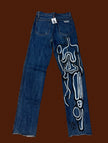 Calvin Klein hand painted jeans