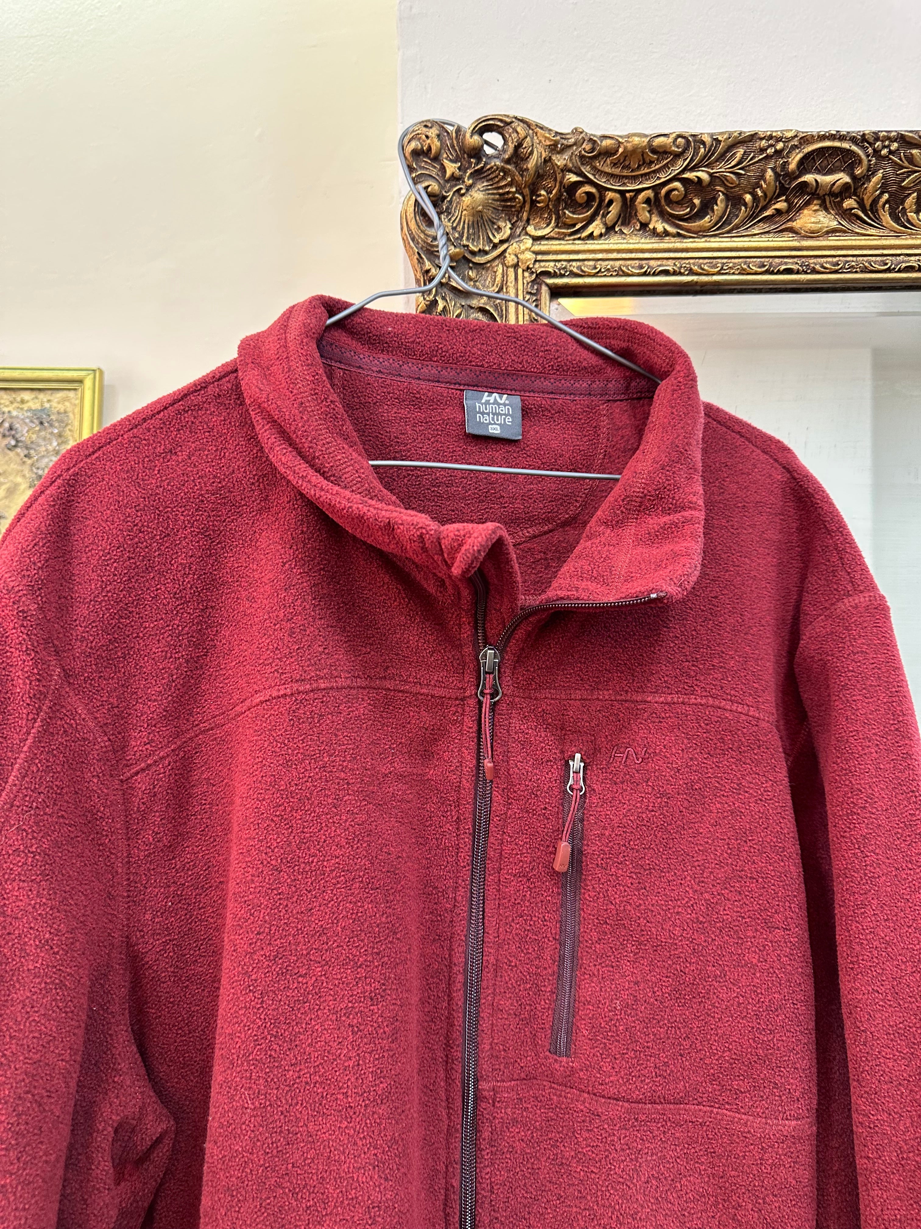 Human Nature burgundy fleece