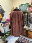 Stunning vintage oversized genuine leather coat