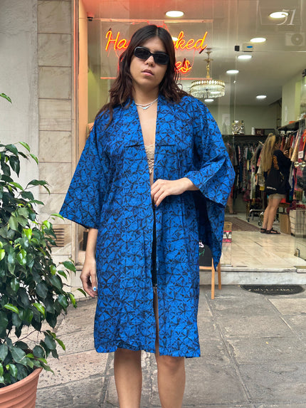 Vintage cotton yukata robe