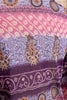 Boho Dreams Vintage Top – 90s Asymmetrical Paisley Blouse in Purple & Pink