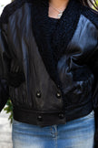 Vintage womens 80s shearling jacket