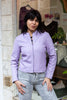 Super cute lilac faux leather jacket (S/M)