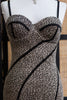 90s bodycon leopard print bustier dress