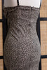 90s bodycon leopard print bustier dress