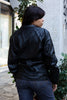 Vintage genuine leather black jacket