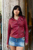 Vintage red leather jacket