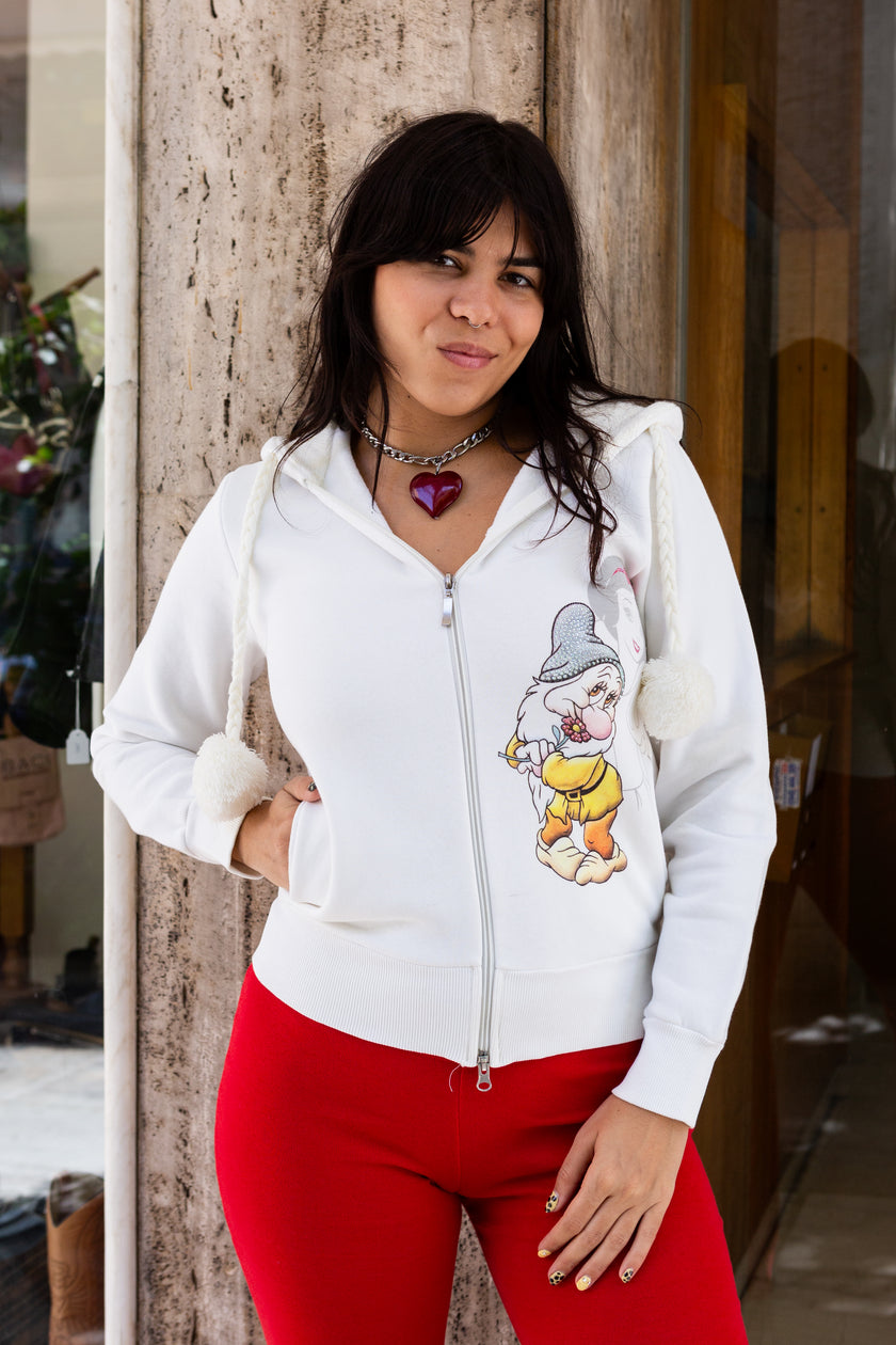 Cute Disney Snow white hooded zip up