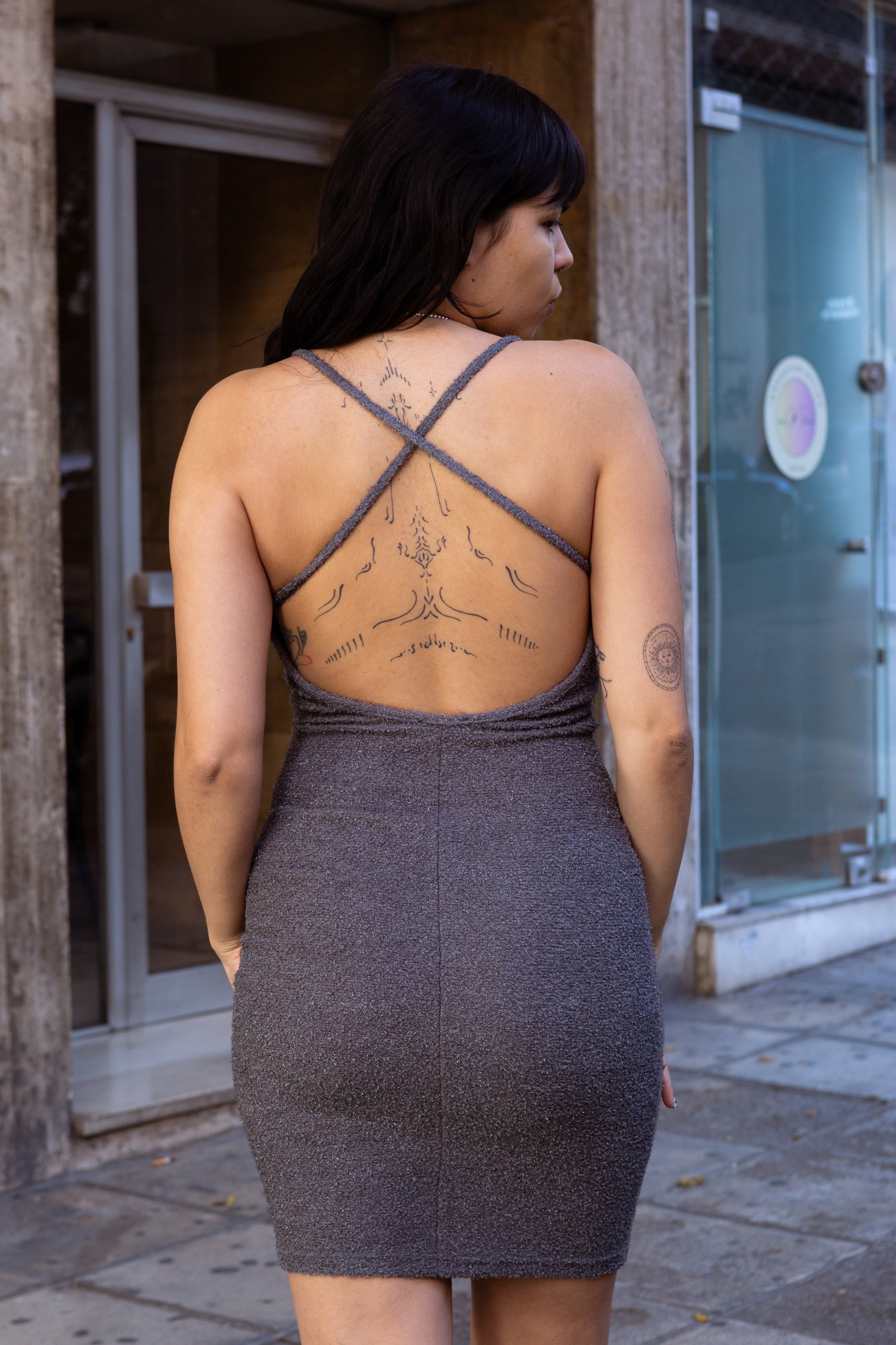 Super hot deadstock BSB backless bodycon dress