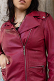 Vintage red leather jacket