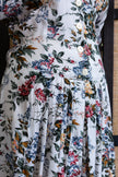 Vintage floral button up dress
