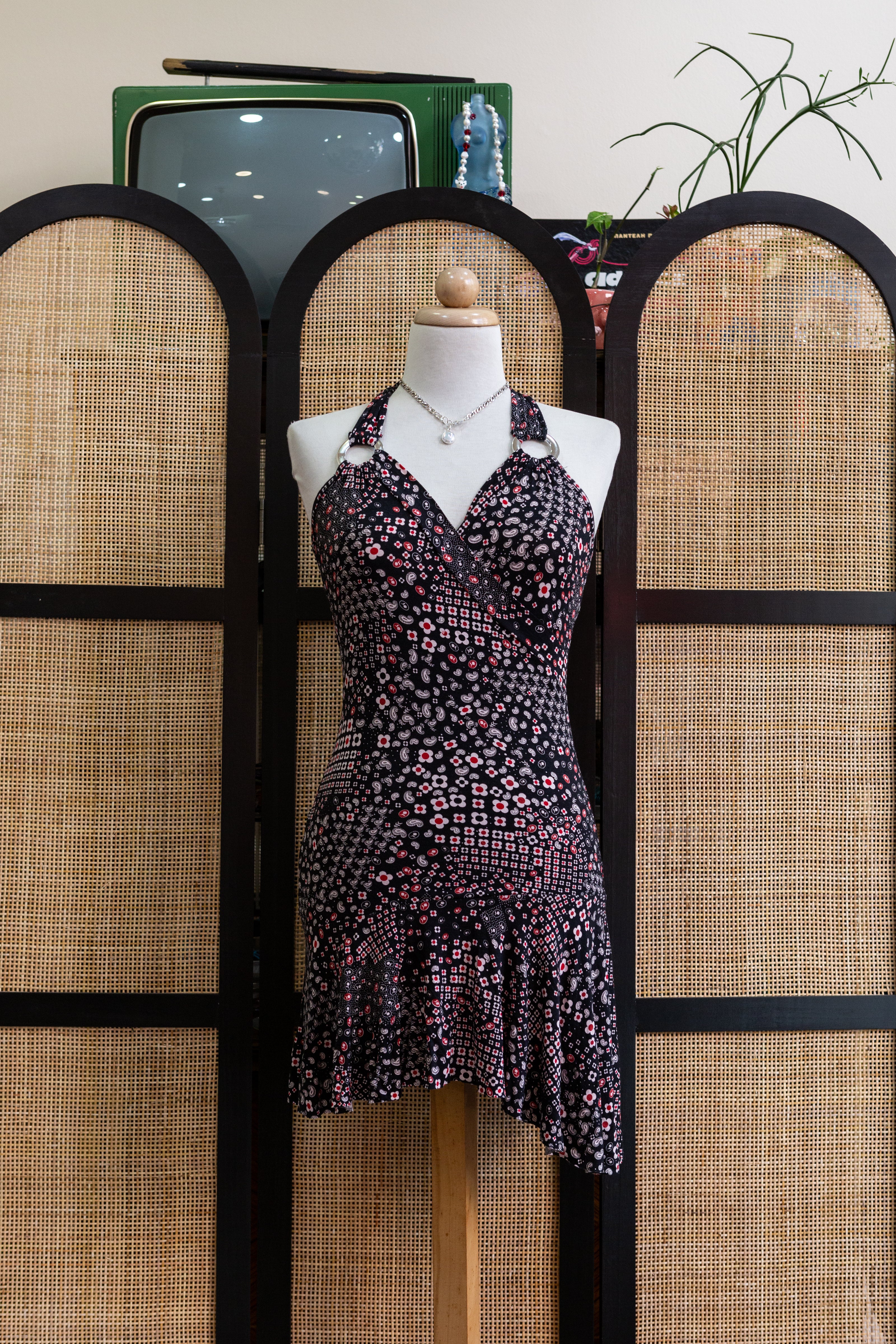 COCONUDA funky Y2K mini backless dress