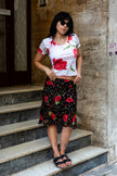 Super cute floral midi skirt