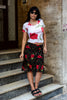 Super cute floral midi skirt