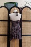 COCONUDA funky Y2K mini backless dress