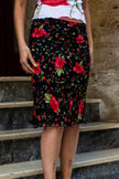Super cute floral midi skirt