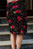 Super cute floral midi skirt