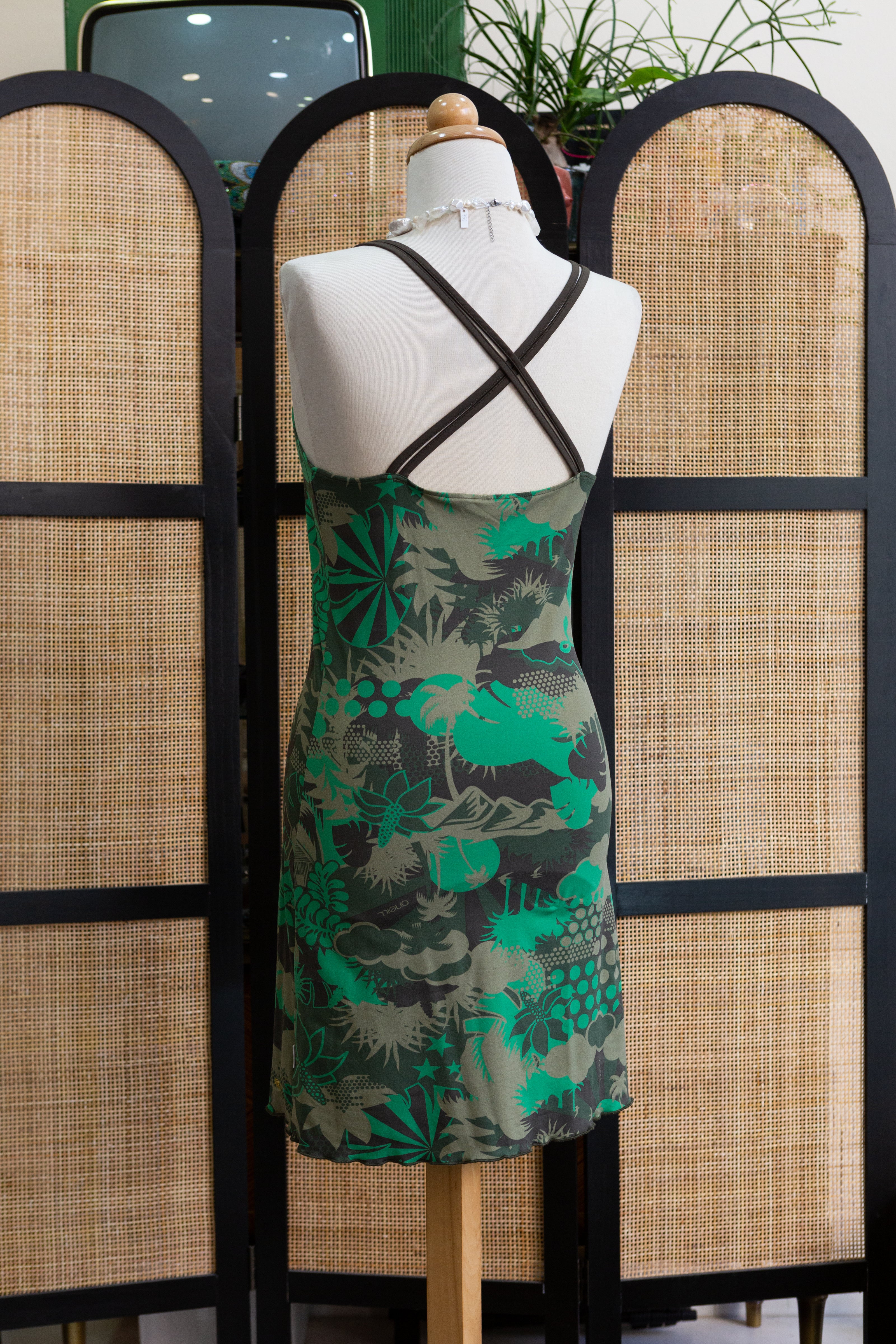 O’Neill Y2K abstract patterned dress (elastic fabric)