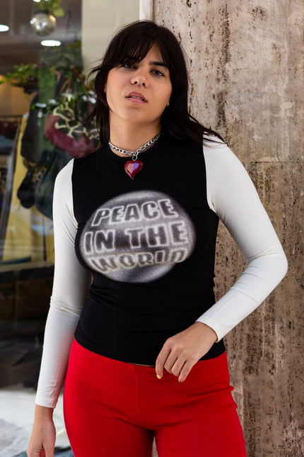 Peace in the world vintage top