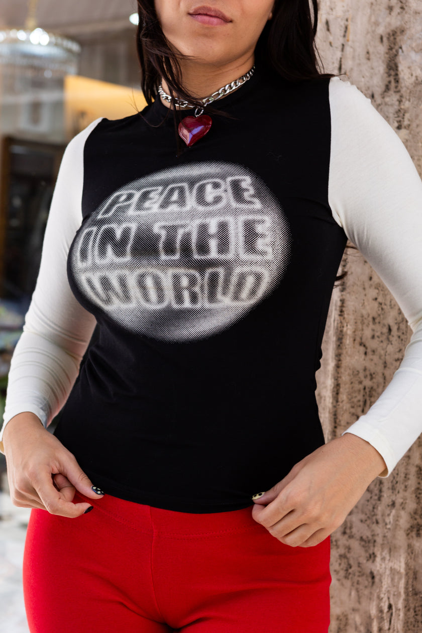 Peace in the world vintage top