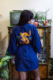 Beautiful 100% silk chinese robe with dragon embroidery