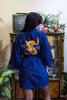 Beautiful 100% silk chinese robe with dragon embroidery