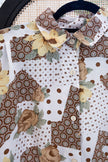 Vintage oversized abstract patterned shirt