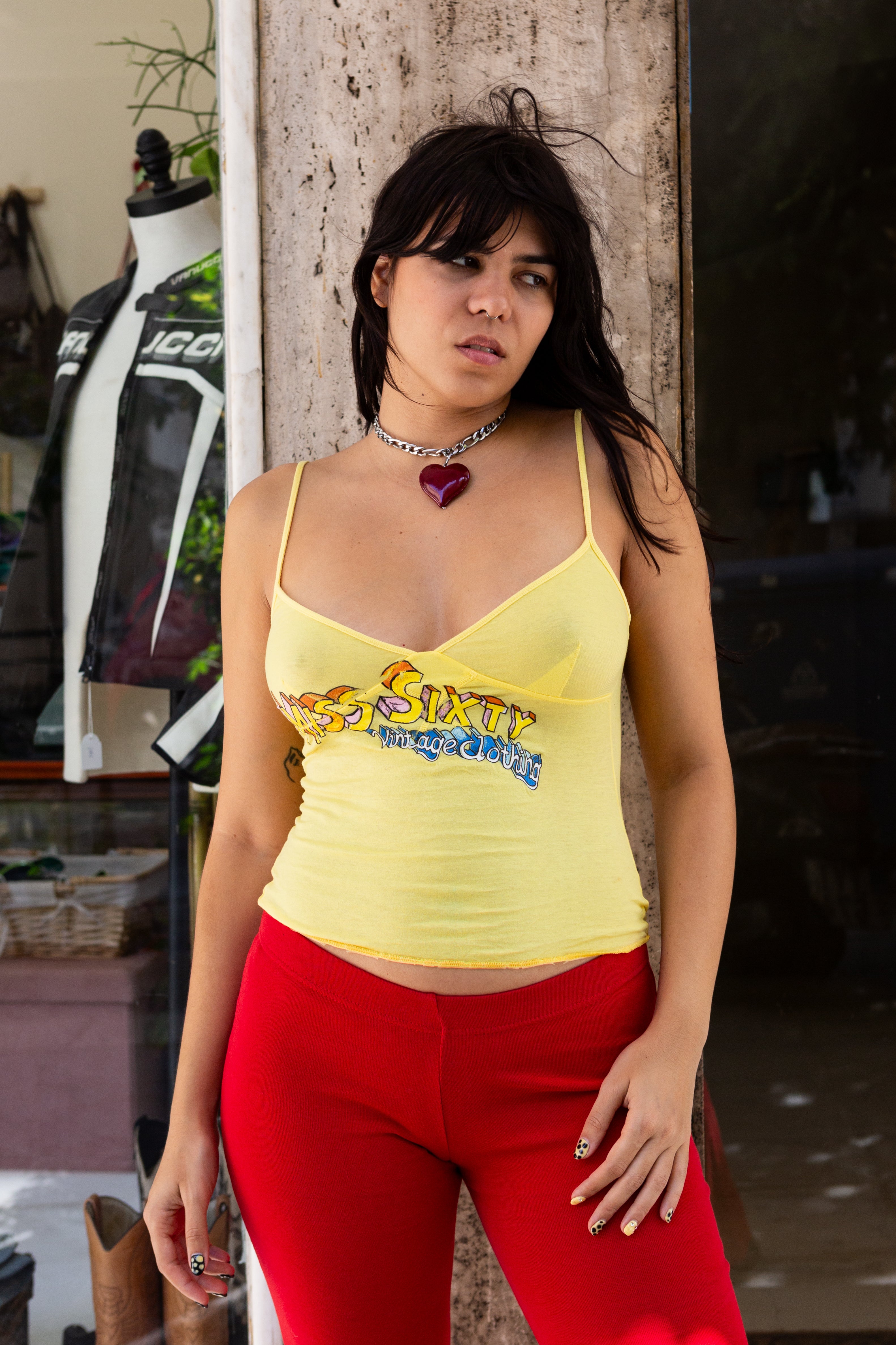 Deadstock Miss Sixty yellow top