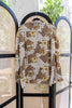 Vintage oversized abstract patterned shirt