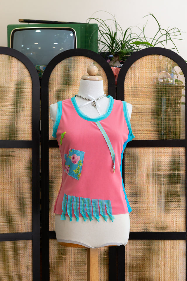 Beautiful Italian Y2K Mesh Top