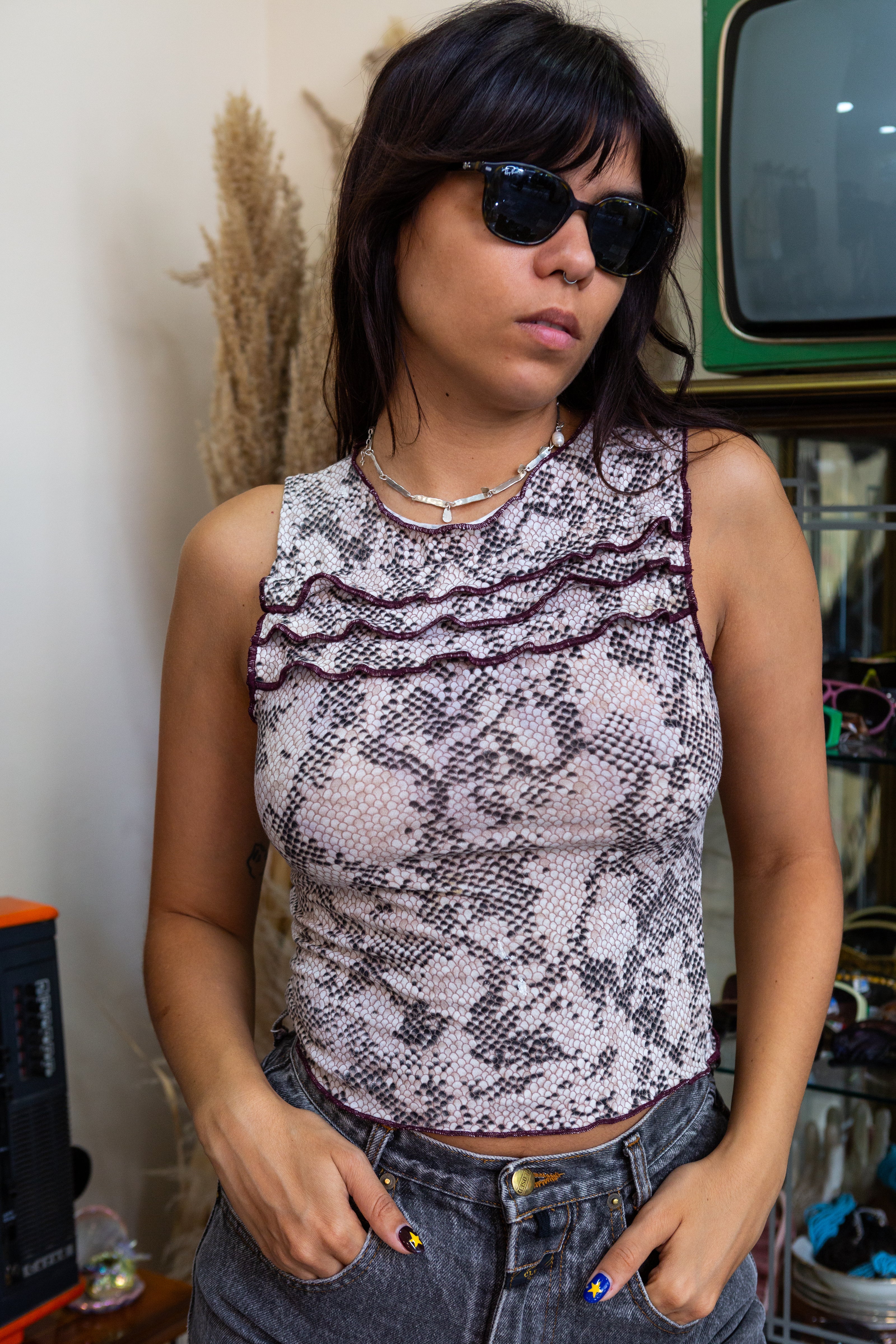 Super cute Cosette Up-cycled top