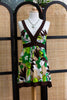 Super cute Y2K dress with retro 70s inspired print
