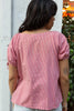 Vintage 90s Gingham Ruffle cottage core Blouse