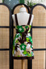 Super cute Y2K dress with retro 70s inspired print
