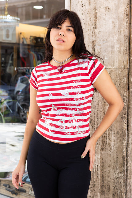 Super hot deadstock striped top