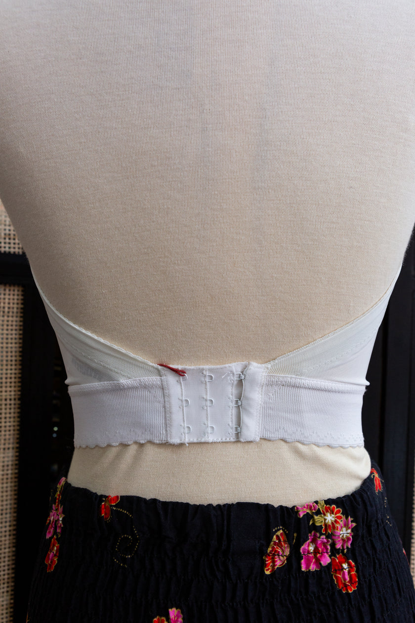 Vintage beautiful semi see-through corset top