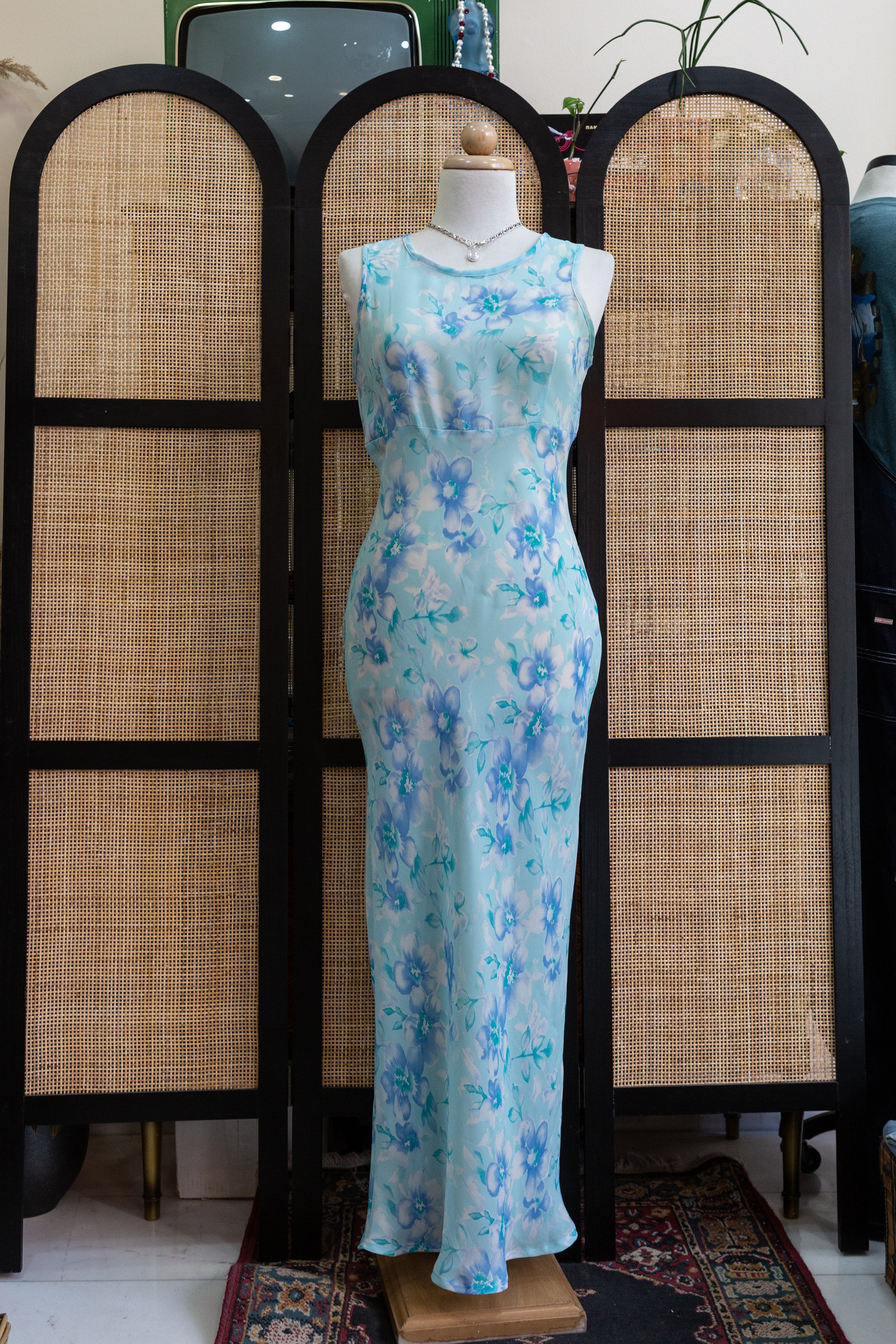 Vintage Miss Shop sheer maxi dress