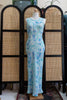 Vintage Miss Shop sheer maxi dress