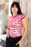 Super hot deadstock striped top