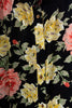 Vintage floral shirt with shoulder pads