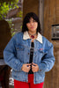 Vintage Americanino sherpa denim jacket